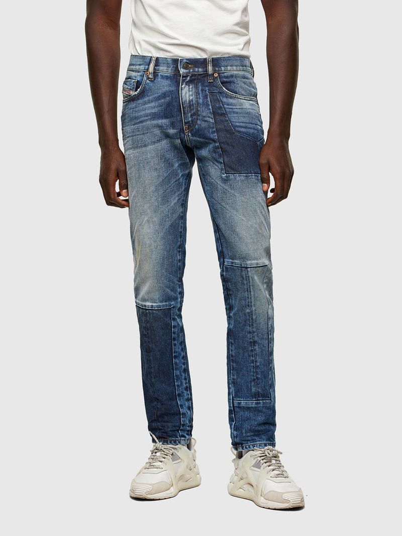 Jeans Slim Diesel D-Strukt 009ni Homem - Azuis HBDIQ-2059